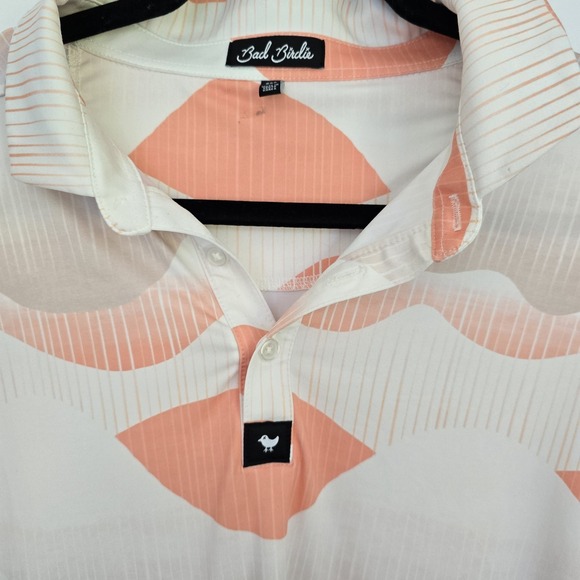 Bad Birdie Golf Polo Shirt Mens Abstract Pattern Short Sleeve - Picture 2 of 6